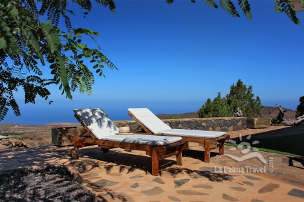 Privates Ferienhaus auf La Palma mit Meerblick in Alleinlage zu vermieten - Casita del Horizonte in Puntagorda