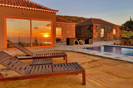 La Palma Luxus-Ferienhaus privat mieten: Casa Albillo mit Infinity Pool in Puntagorda